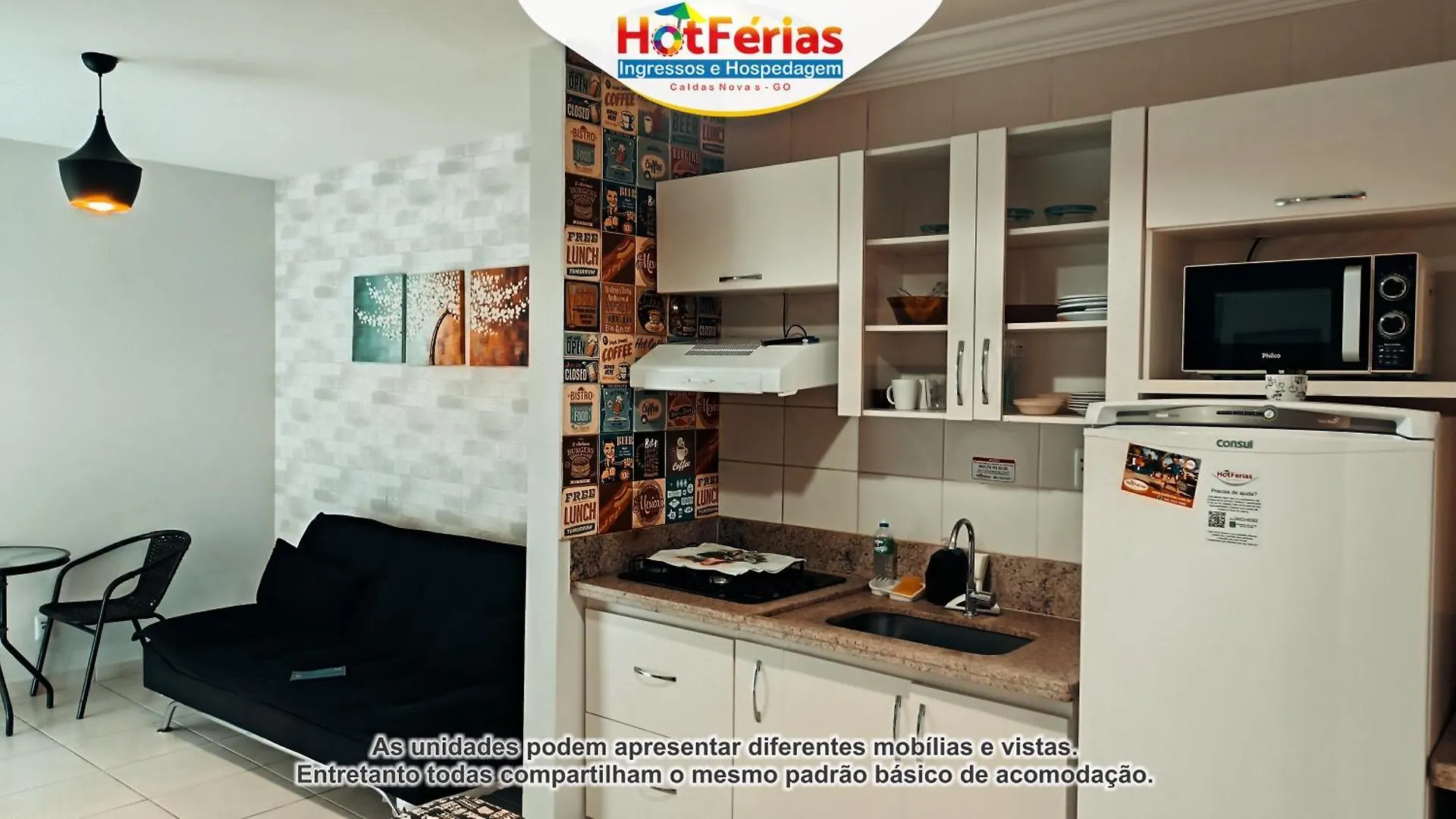 Flat Enseada Em Caldas Novas, Incluso Parque Aquatico Com Agua Termal E Roupa De Cama, Parcele Em Ate 6X - Hotferias 0*,