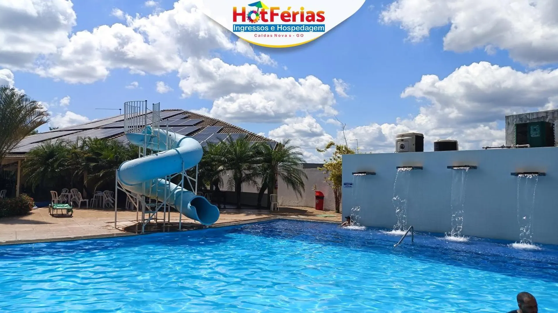 Flat Enseada Em Caldas Novas, Incluso Parque Aquatico Com Agua Termal E Roupa De Cama, Parcele Em Ate 6X - Hotferias דירה