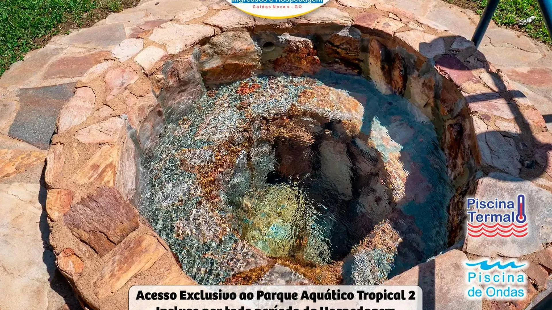 Flat Enseada Em Caldas Novas, Incluso Parque Aquatico Com Agua Termal E Roupa De Cama, Parcele Em Ate 6X - Hotferias ברזיל