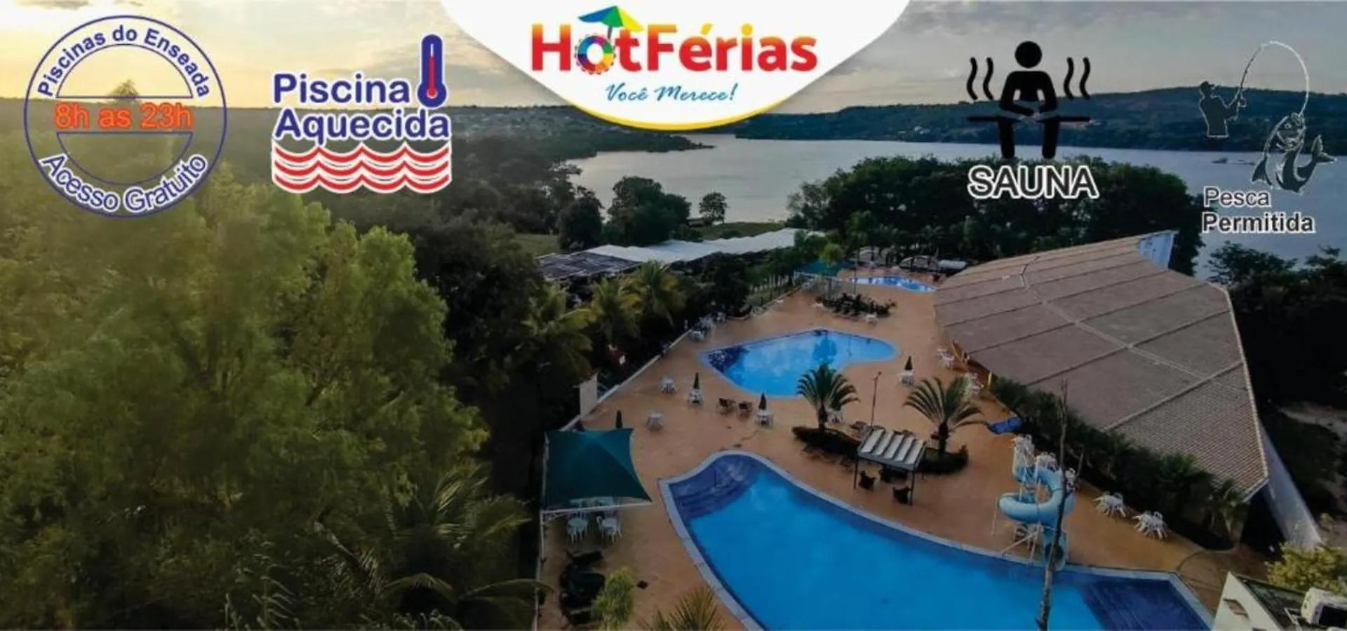 Flat Enseada Em Caldas Novas, Incluso Parque Aquatico Com Agua Termal E Roupa De Cama, Parcele Em Ate 6X - Hotferias